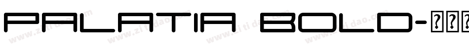 Palatia Bold字体转换